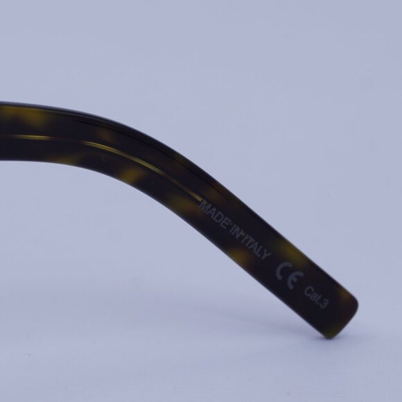 Saint Laurent SL 1 SLIM 002 Sunglasses Havana Square Frame, Grey Lenses - Picture 9 of 10